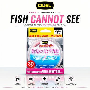 DUEL - PINK FLUOROCARBON FISH CANNOT SEE FLUOROCARBON 100%