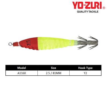 YOZURI - [HP]FLOATING SQUID JIG w/NOSE RING 81mm A1160 SQUID JIG