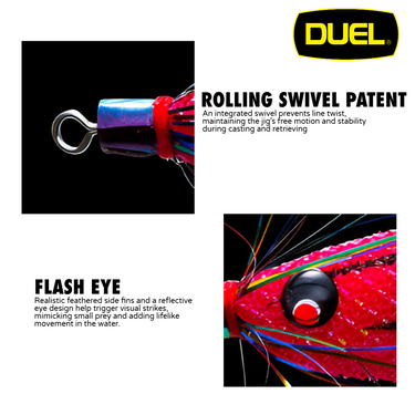 DUEL - SQUID JIG "PICCA" 80mm A1862 SQUID HOOK SQUID BAIT