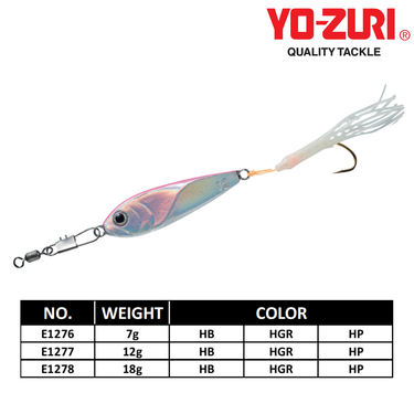 YOZURI - BURAKURIN LURE 7g/12g/18g LIGHT JIGGING METAL JIG