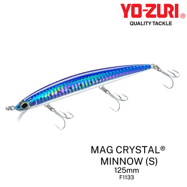 YOZURI - MAG CRYSTAL MINNOW 125mm F1133 SINKING CASTING LURE
