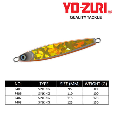 YOZURI - BLANKA SPECIAL 80g/100g/125g/150g - F405/F406/F407/F408 METAL JIG