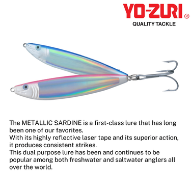 YOZURI - METALLIC SARDINE - 30g/40g/60g/80g/100g - F93/F94/F95/F96/F262 - METAL JIG