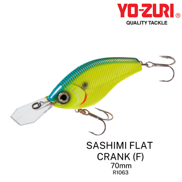 YOZURI - SASHIMI FLAT CRANK FLOATING 70mm R1063 FISHING LURE