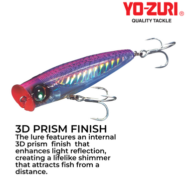 YOZURI - SASHIMI 3D POPPER 90mm/120mm FLOATING R1070/R1071 POPPING TOPWATER