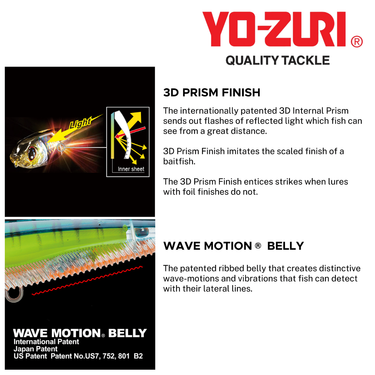 YOZURI - 3DB MINNOW 90mm R1102 FLOATING FISHING LURES