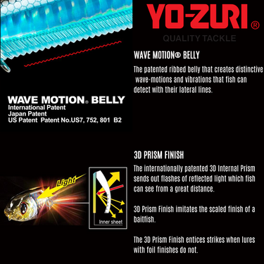 YOZURI - 3DB PENCIL POPPER 27.5g 135mm R1373 FLOATING TOP WATER CASTING LURE