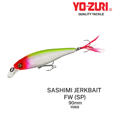 YOZURI - SASHIMI JERKBAIT FW SUSPENDING LURE 90mm/12g R968 FISHING LURE