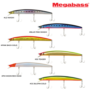 MEGABASS - X-140 SW 140mm HARDBODY LURE MINNOW FLOATING CASTING SEBARAU SIAKAP