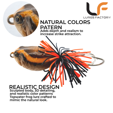 LURESFACTORY - MF BULL FROG & JR.  3.5cm/4cm 6.3g/8.7g HARDBODY LURE TOPWATER