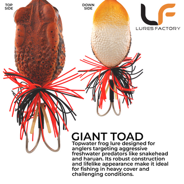 LURESFACTORY - MF GIANT TOAD 6cm 21.5g HARDBODY LURE TOPWATER