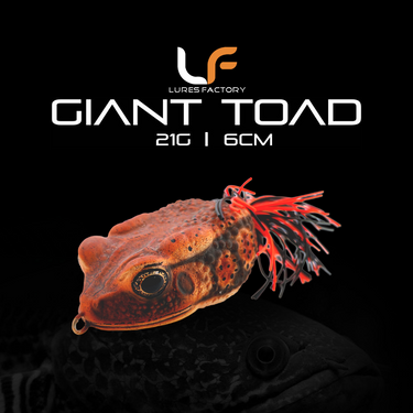 LURESFACTORY - MF GIANT TOAD 6cm 21.5g HARDBODY LURE TOPWATER