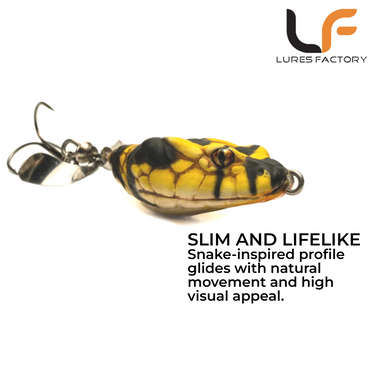 LURESFACTORY - MF MAMBA PROP 7cm 15.4g SNAKEHEAD HARDBODY LURE TOPWATER