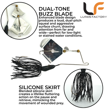 LURESFACTORY - MF PRODIGY BUZZBAIT MARK II 13cm 30.1g BUZZBLADE TOPWATER