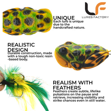 LURESFACTORY - MF POISON POP 4.5cm 9.3g HARDBODY LURE TOPWATER