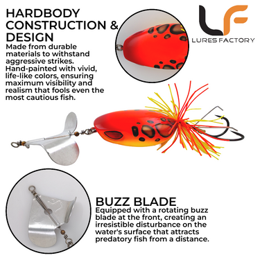 LURESFACTORY - MF THE RIPPER 6cm 20.3g HARDBODY LURE TOPWATER