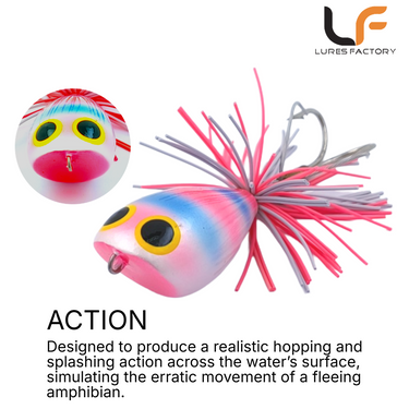 LURESFACTORY - TR HOP FROG 4.5cm/5.5cm 10.7g/15.5g HARDBODY LURE TOPWATER