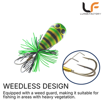 LURESFACTORY - TR JUMPER FROG N SERIES JPFN 4.5cm 12g HARDBODY LURE TOPWATER
