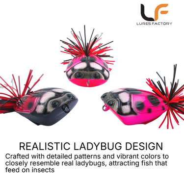 LURESFACTORY - TR LADY BUG 4.5cm 10.5g HARDBODY LURE TOPWATER