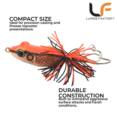 LURESFACTORY - TR LOTUS FROG 5cm 10.5g HARDBODY LURE SNAKEHEAD TOPWATER