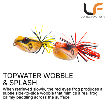 LURESFACTORY - TR RED EYED FROG & JR. 4.5cm/4cm 10g/7g HARDBODY LURE TOPWATER