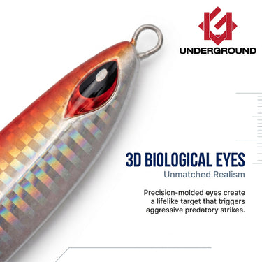 UNDERGROUND - BLADE 40g/60g/80g METAL JIG JIGGING FISHING