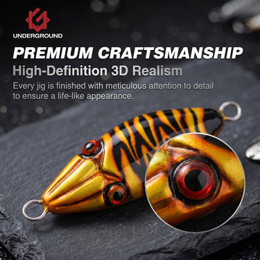 UNDERGROUND - CUTTLE 100g/150g/200g METAL JIG JIGGING FISHING