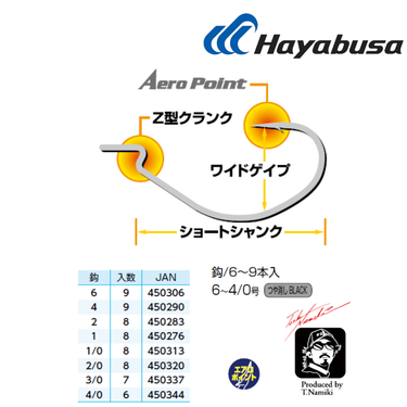 HAYABUSA - WORM HOOKS 951 FISHING HOOK