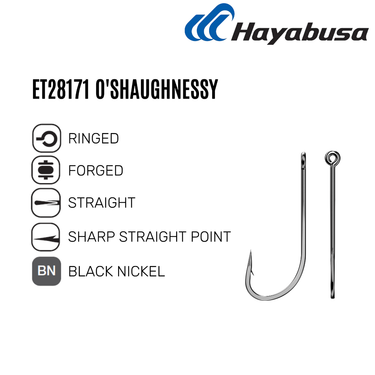 HAYABUSA - O'SHAUGHNESSY HOOK PACK ET28171 MADE IN JAPAN