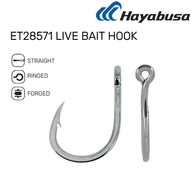 HAYABUSA - ET2857 LIVE BAIT HOOK PACK MADE IN JAPAN