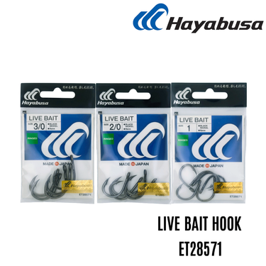 HAYABUSA - ET2857 LIVE BAIT HOOK PACK MADE IN JAPAN