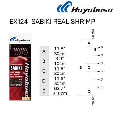 HAYABUSA - EX124 / EX125 SABIKI REAL SHRIMP / MINNOW