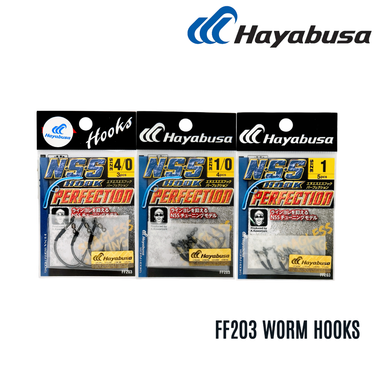 HAYABUSA - WORM HOOK FF203 MADE IN JAPAN