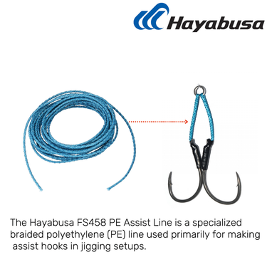 HAYABUSA - PE w/CARBON CORE FS458 ASSIST LINE MADE IN JAPAN