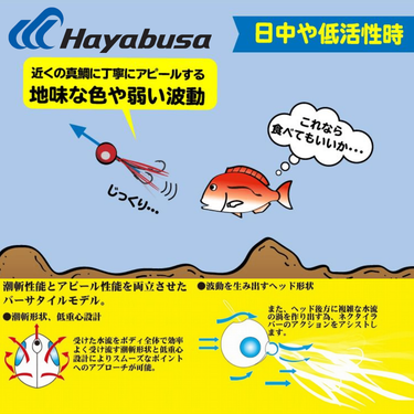 HAYABUSA - SE170 FREE SLIDE VS TAI RUBBER JIG - JIGGING - BOTTOM JIGGING