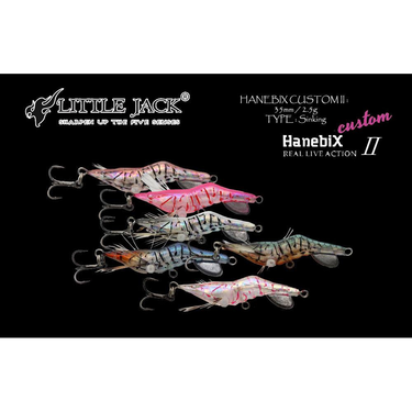 LITTLE JACK - HANEBIX CUSTOM II-35 SINKING 35mm 2.5g SHRIMP FISHING LURES LIGHT GAME