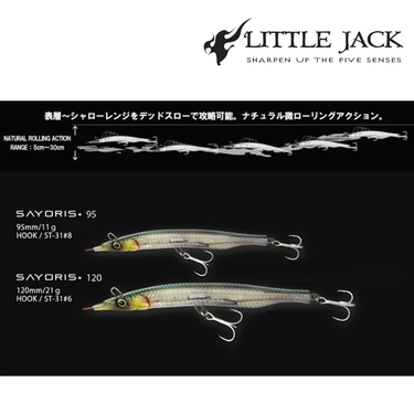 LITTLE JACK - SAYORIS + 95mm/120mm SINKING PENCIL LURE