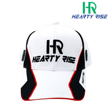 HEARTY RISE - WATER PROOF CAP HC 2705 (WHITE) STRAP BUCKLE ADJUSTMENT FREE SIZE HR FISHING CAP APPAREL