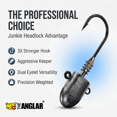 THE ANGLAR - JUNKIE HEADLOCK UNDERSPIN 5g/7g/10.5g/14g JIG HEAD