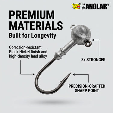THE ANGLAR - BALL LOCK UNDERSPIN 5g/7g/10.5g/14g JIG HEAD