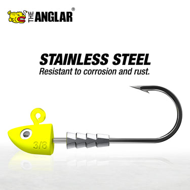 THE ANGLAR - MINNOW JIGHEAD 7g/10g/14g/18g/28g FISHING HOOK SOFT PLASTIC LURE