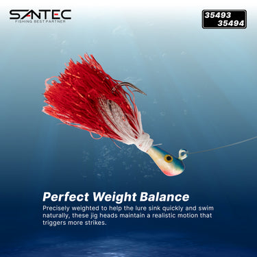 SANTEC - JIG HEAD 7gm/8gm/10gm SOFT PLASTIC JIG HEAD