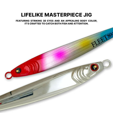 SANTEC - FLEET METAL JIG 40g/60g/80g FAST JIGGING MICRO JIG