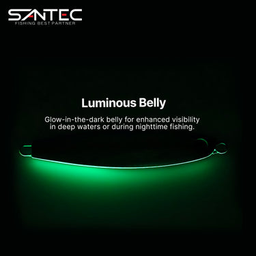 SANTEC - KAIZEN METAL JIG 40g/60g/80g/100g/120g FAST JIG GLOW EFFECT