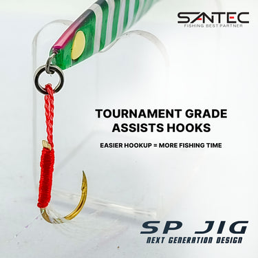 SANTEC - SP METAL JIG 21g/28g/40g FAST JIG GLOW EYE JIG FISHING