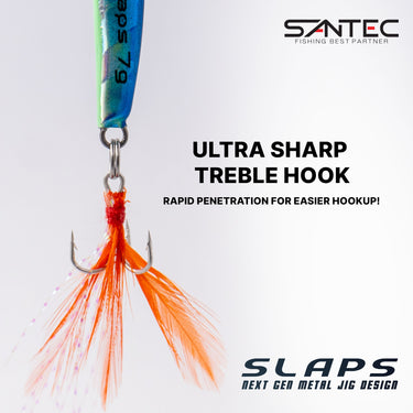 SANTEC - SLAPS METAL JIG 7g/14g/28g/40g/55g GLOW FAST JIGGING LUMINOUS