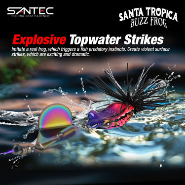 SANTEC - FAST FROG SANTA TROPICA 137MM 24G HARD FROG BUZZ BLADE