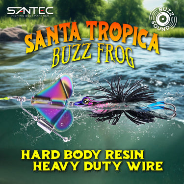 SANTEC - FAST FROG SANTA TROPICA 137MM 24G HARD FROG BUZZ BLADE