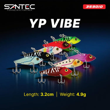 SANTEC- YP VIBE X 3PCS 35mm VIBE LURE CASTING FISHING LURE