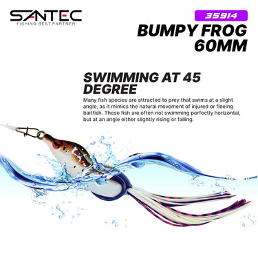 SANTEC - BUMPY FROG 60mm 15g SOFT FROG
